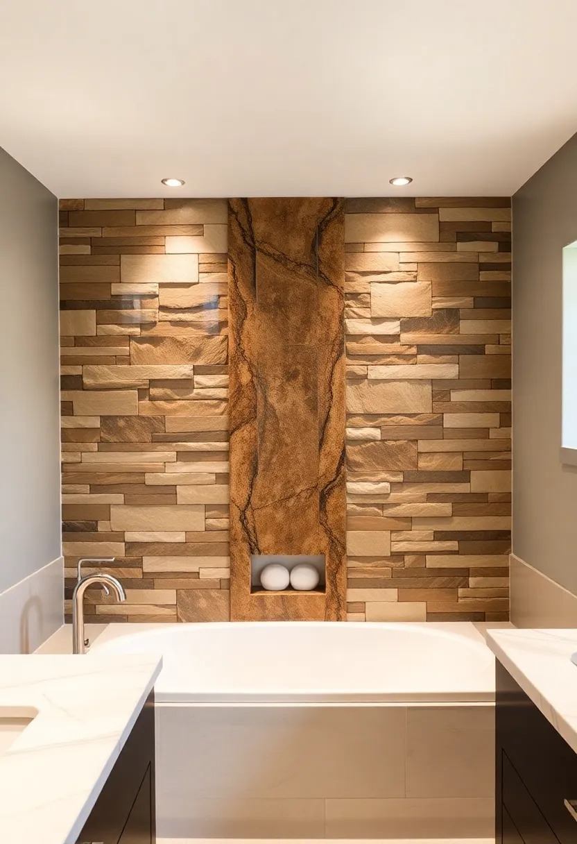 12 Nature Bathroom Decor Ideas That Will Bring Serenity to Your Daily Routine! - 11. Natural Wall Treatments