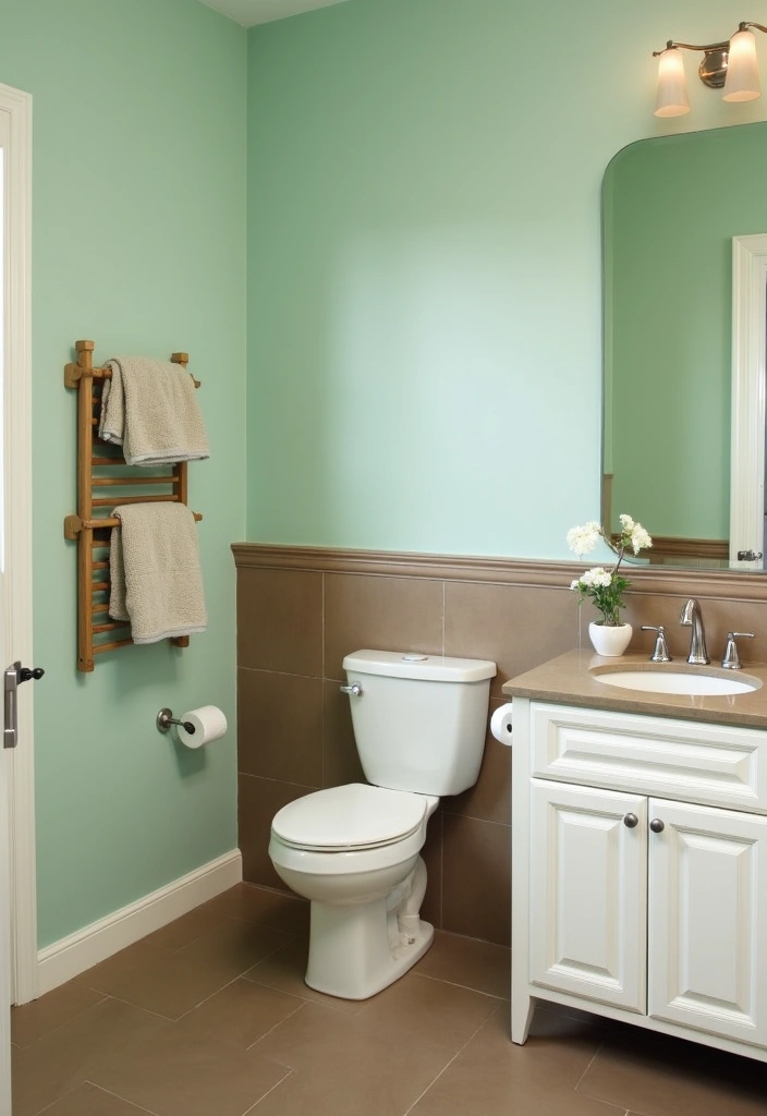 12 Nature Bathroom Decor Ideas That Will Bring Serenity to Your Daily Routine! - 4. Soothing Color Palettes