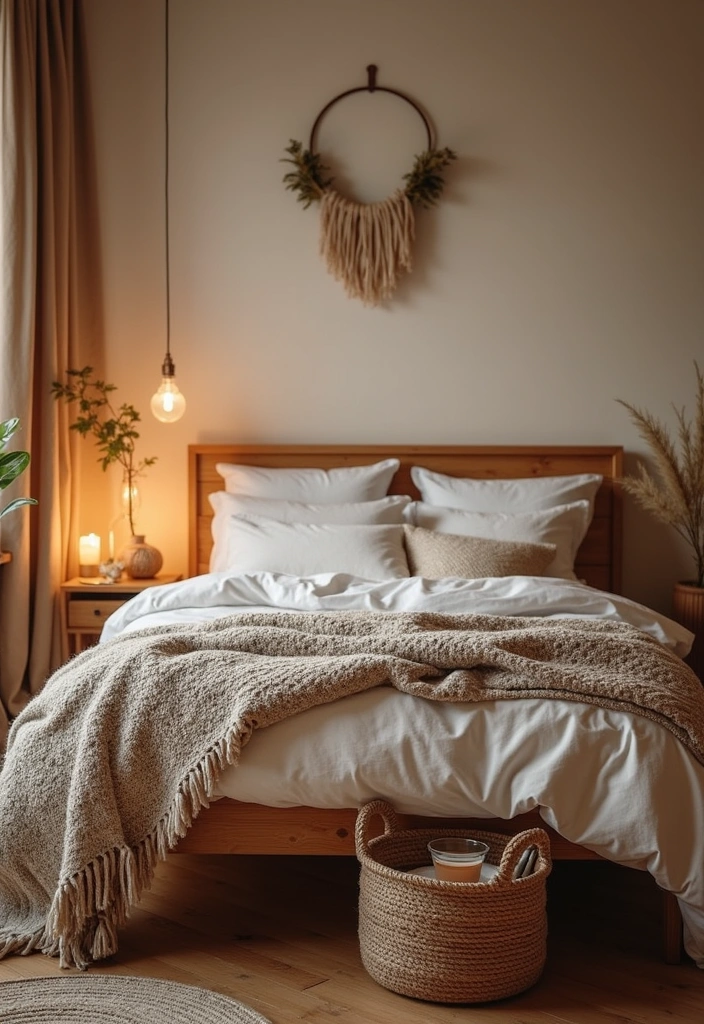 12 Nature Themed Bedroom Aesthetics That Will Transform Your Space Into a Serene Oasis! - 10. Hygge-inspired Nature