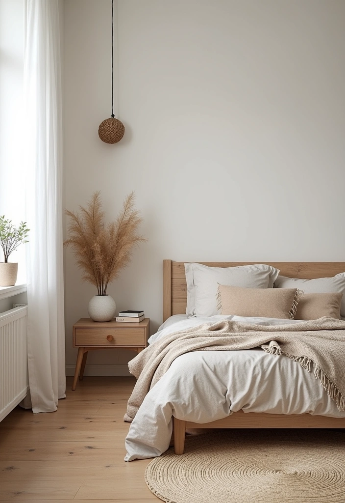 12 Nature Themed Bedroom Aesthetics That Will Transform Your Space Into a Serene Oasis! - 11. Scandi Nature