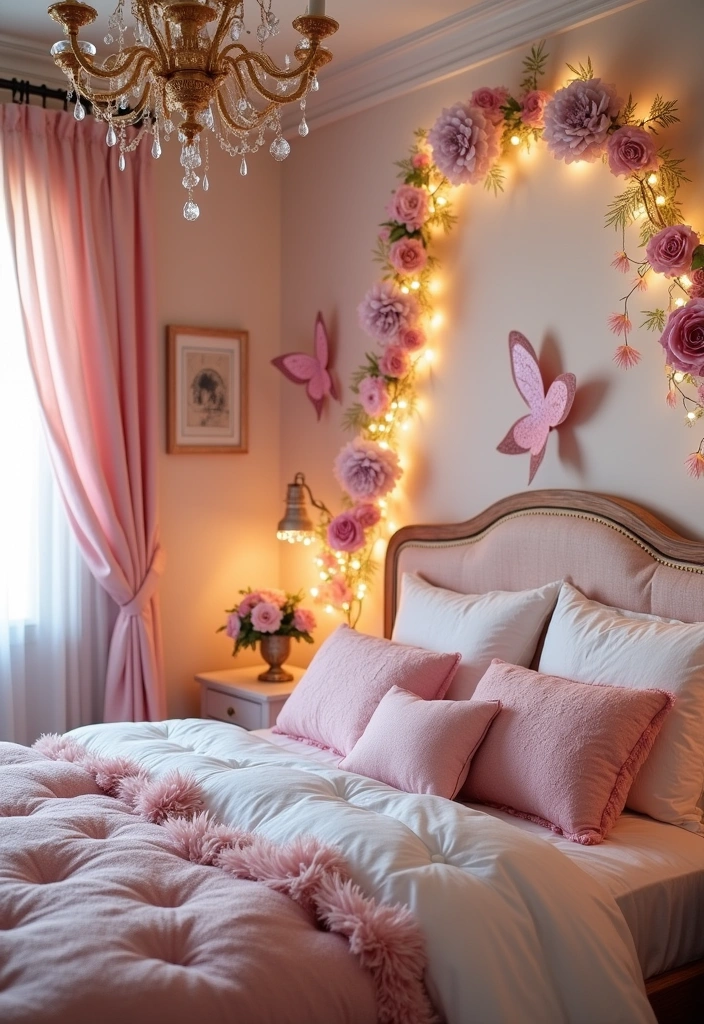 12 Nature Themed Bedroom Aesthetics That Will Transform Your Space Into a Serene Oasis! - 12. Enchanted Garden