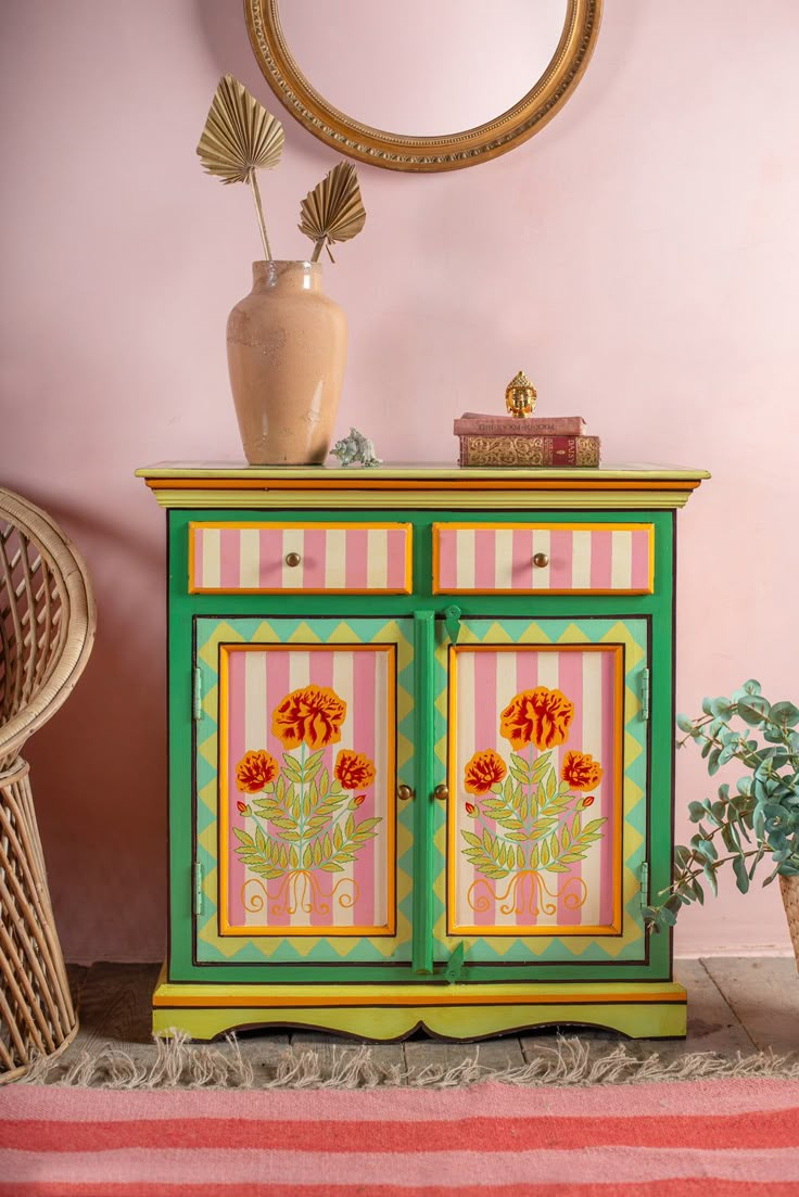 14 Creative Ways to Hand Paint Furniture That Will Leave Your Guests in Awe! - 5. Geometric Charm