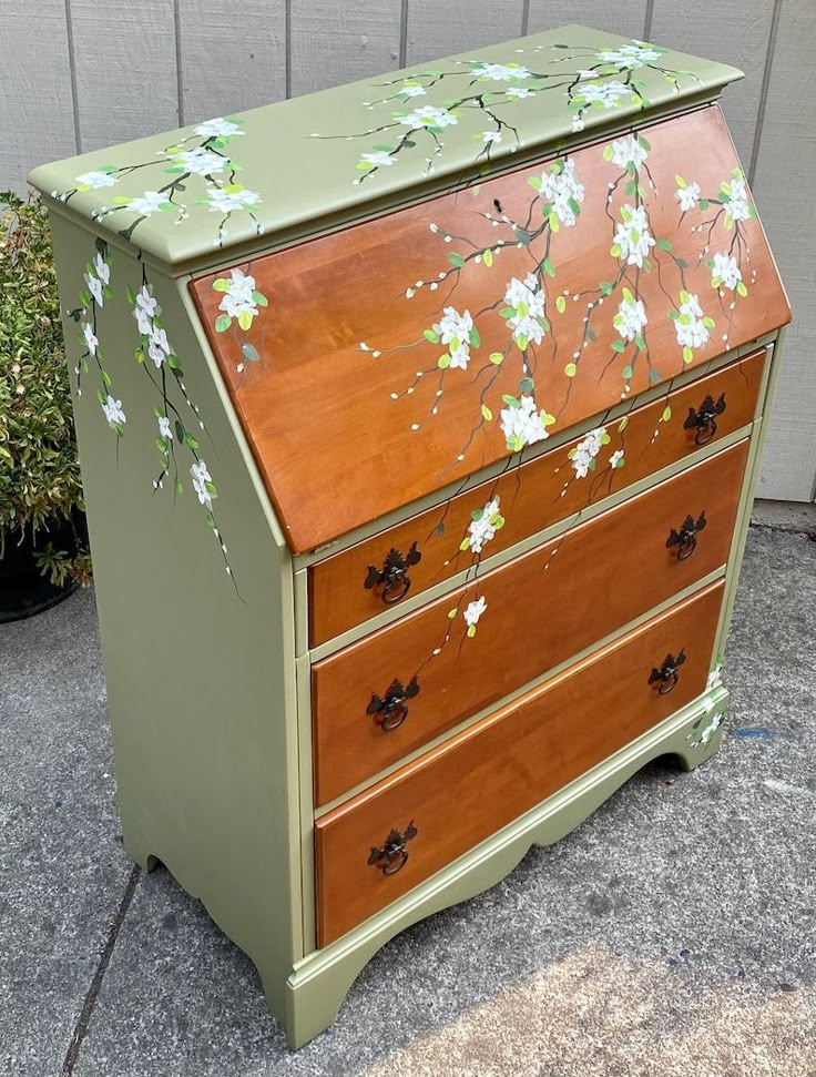 14 Creative Ways to Hand Paint Furniture That Will Leave Your Guests in Awe! - 7. Asian Aesthetic