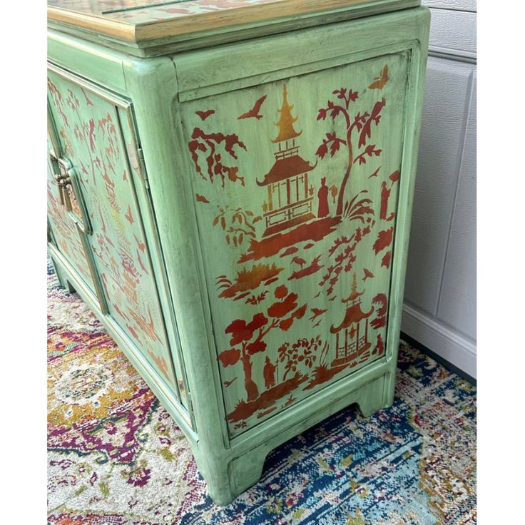 14 Creative Ways to Hand Paint Furniture That Will Leave Your Guests in Awe! - 8. Floral Fantasy