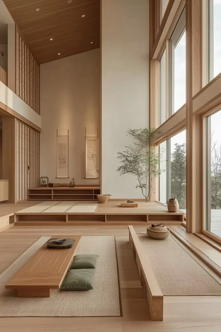 15 Inspiring Japanese Minimalism Living Room Ideas to Transform Your Space! - Balancing Space and Nature