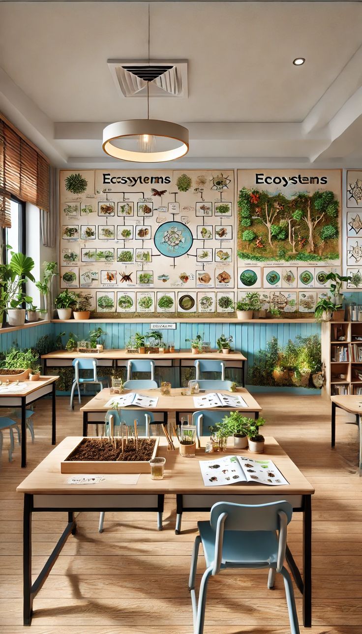 19 Eco-Friendly Classroom Decor Ideas You Can’t Miss (Especially #10!) - 13. Themed Learning Stations