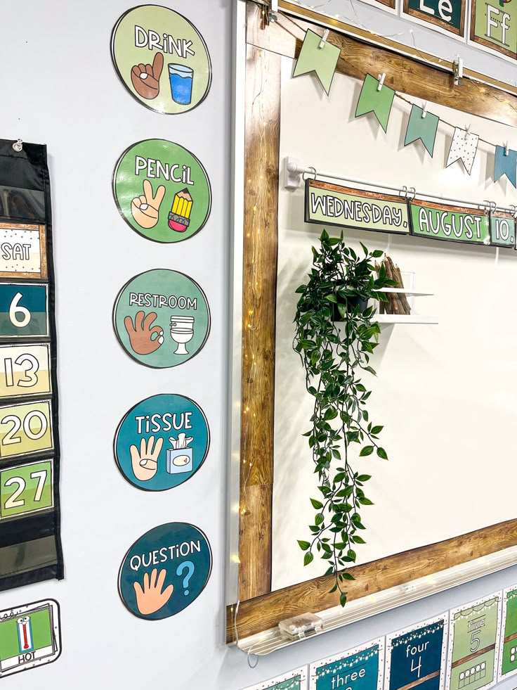 19 Eco-Friendly Classroom Decor Ideas You Can’t Miss (Especially #10!) - 2. Themed Instructional Signs