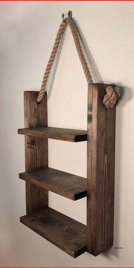 19 Wood Decor Ideas That’ll Add a Touch of Nature to Your Home (Get Ready for #5!) - 7. Nautical Rope-Hung Shelves