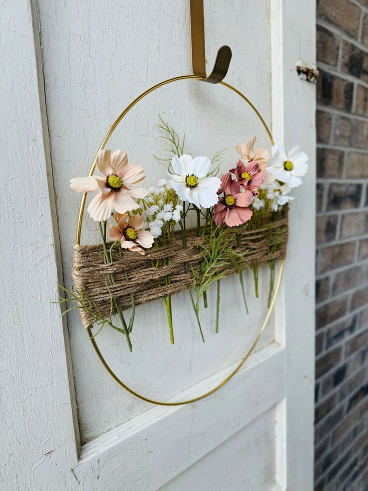 20 Creative Spring Wreath Ideas to Kick Off the Season (You Won't Believe #9!) - 20. Mixed Floral Extravaganza