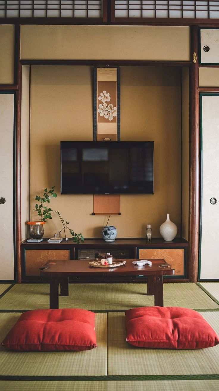 20 Japanese Minimalism Living Room Ideas That Will Help You Declutter Your Mind! - Japanese Tea Room Vibes