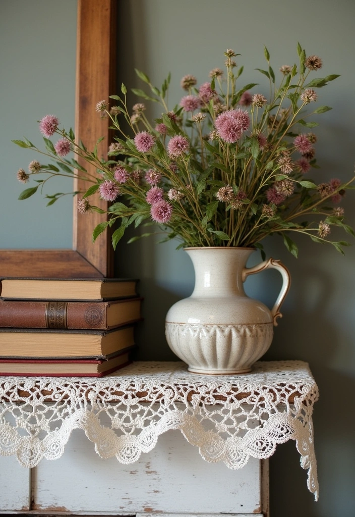 20 Spring Mantel Decorating Ideas That Will Make Your Living Room Bloom! - 4. Vintage Spring Finds